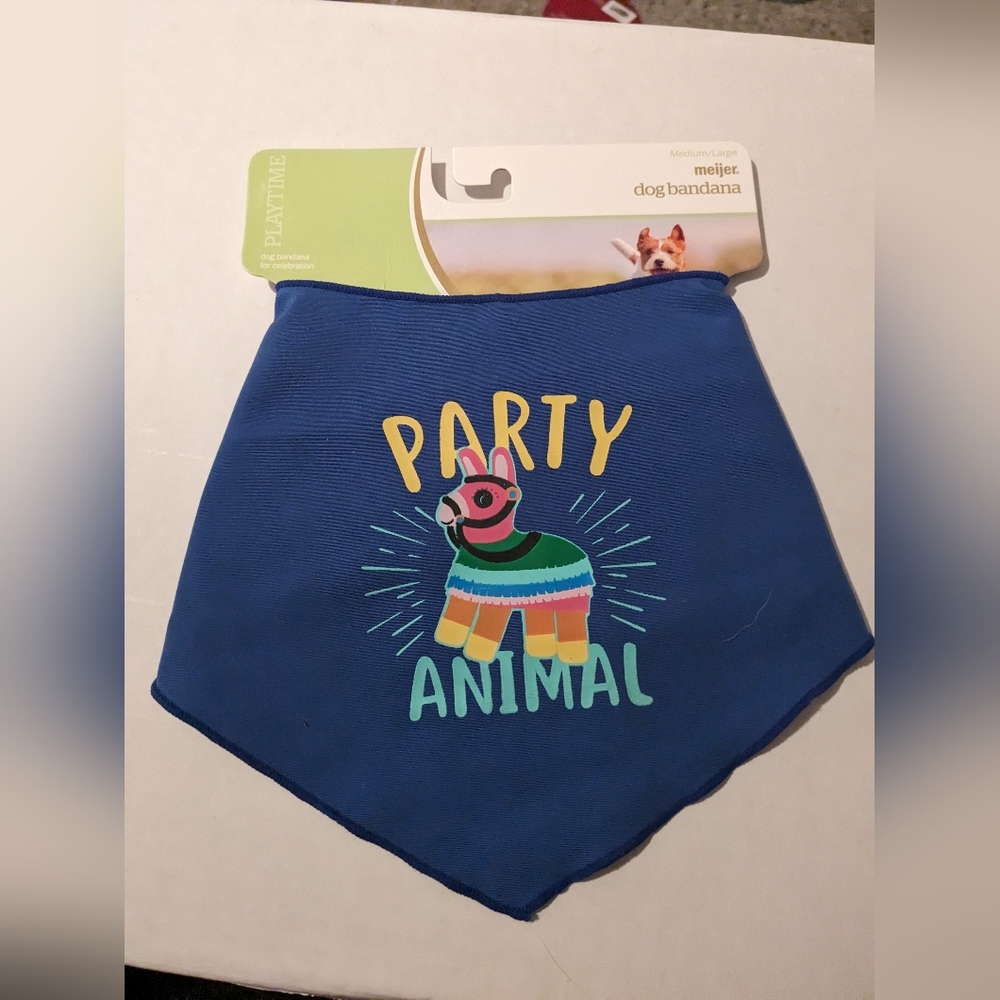 Party Animal Dog Bandana Brand New with tags multiple sizes available - Picture 2 of 5